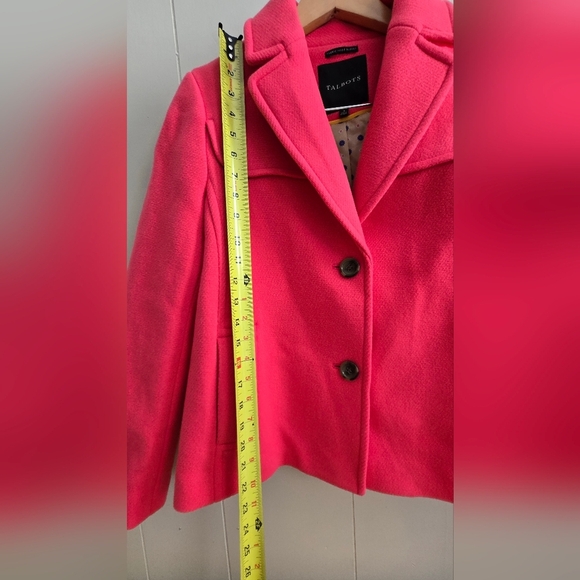 Talbots Women's Vibrant Pink Blazer-Size 4 -80%wool - Picture 6 of 7